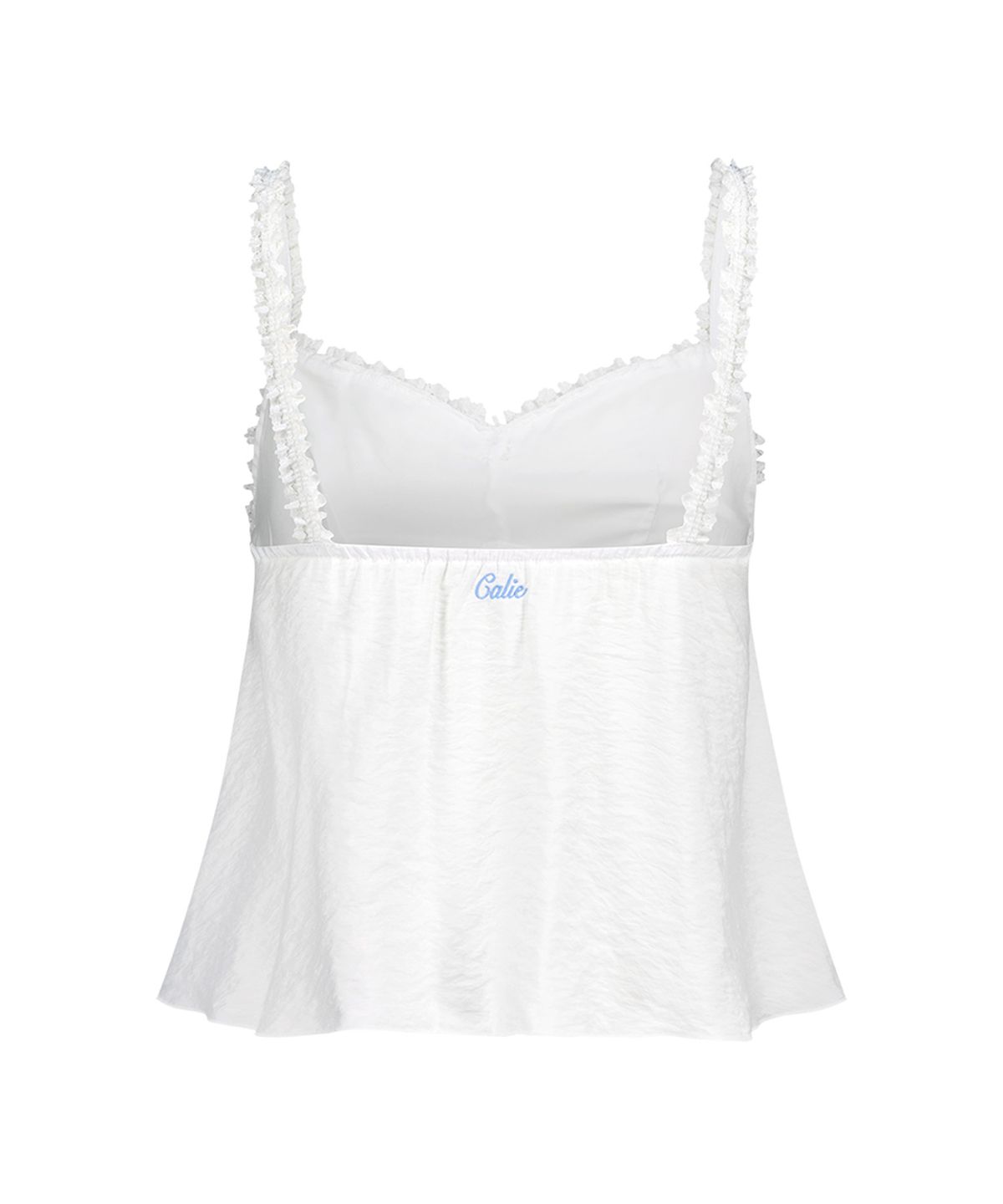 에즈이프 캘리(ASIF CALIE) FLOWER LACE TRIM SLEEVELESS WHITE