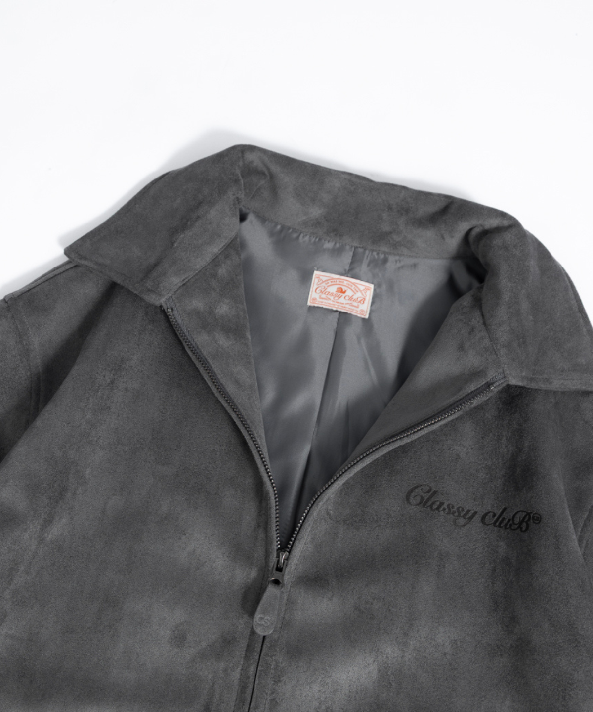 클래씨클럽(CLASSY CLUB) 모노 스웨이드 자켓 (2 color)
