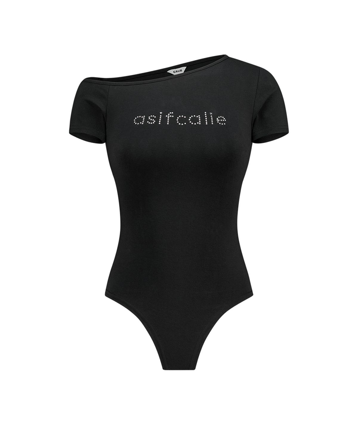 에즈이프 캘리(ASIF CALIE) ONE SHOULDER BODY SUIT BLACK