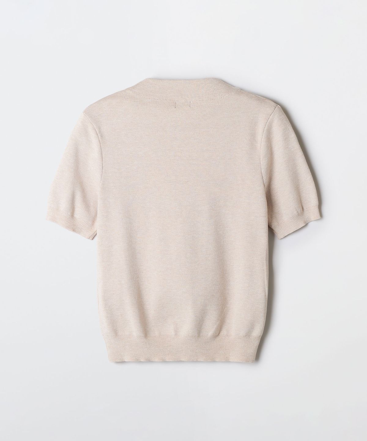 스파오(SPAO) [소프트얀] 모크넥 반팔 니트_SPKAG23W02