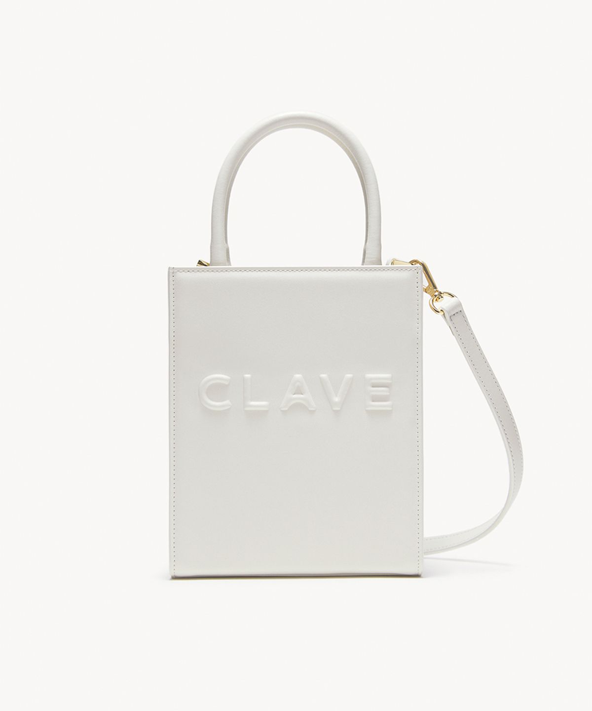 끌라베(CLAVE) 실비 스몰 화이트 크로스백 (SYLVIE Small White Cross Bag)