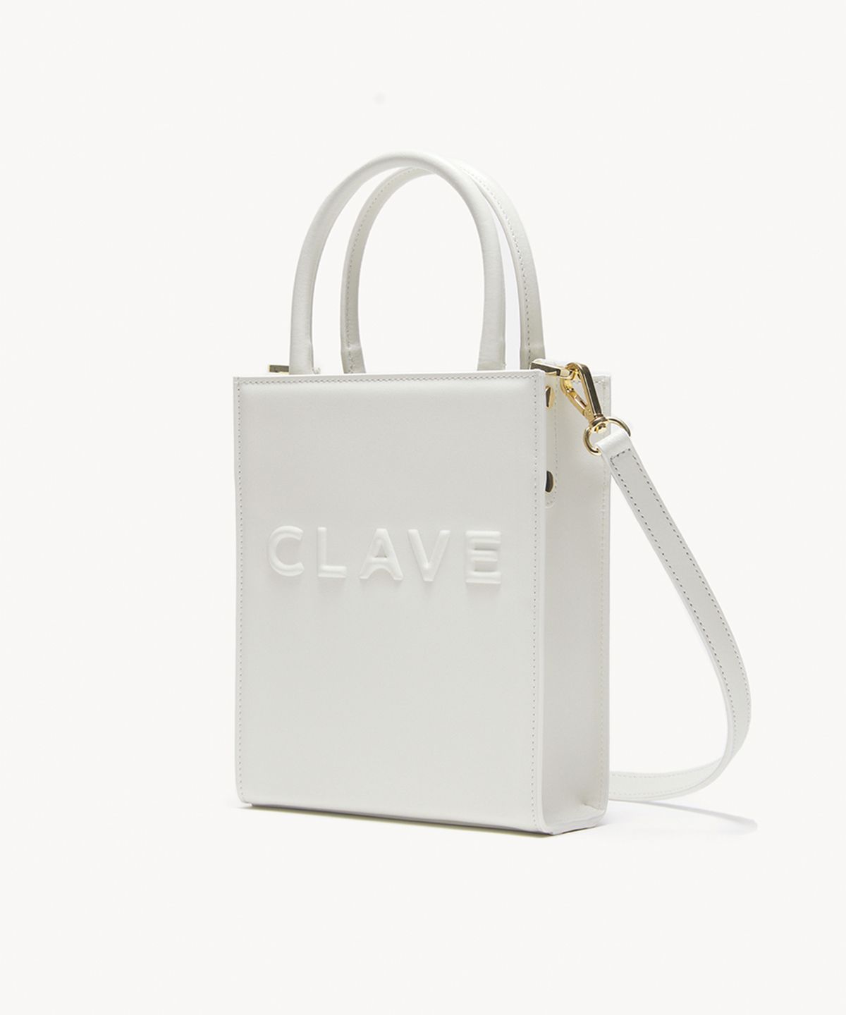 끌라베(CLAVE) 실비 스몰 화이트 크로스백 (SYLVIE Small White Cross Bag)