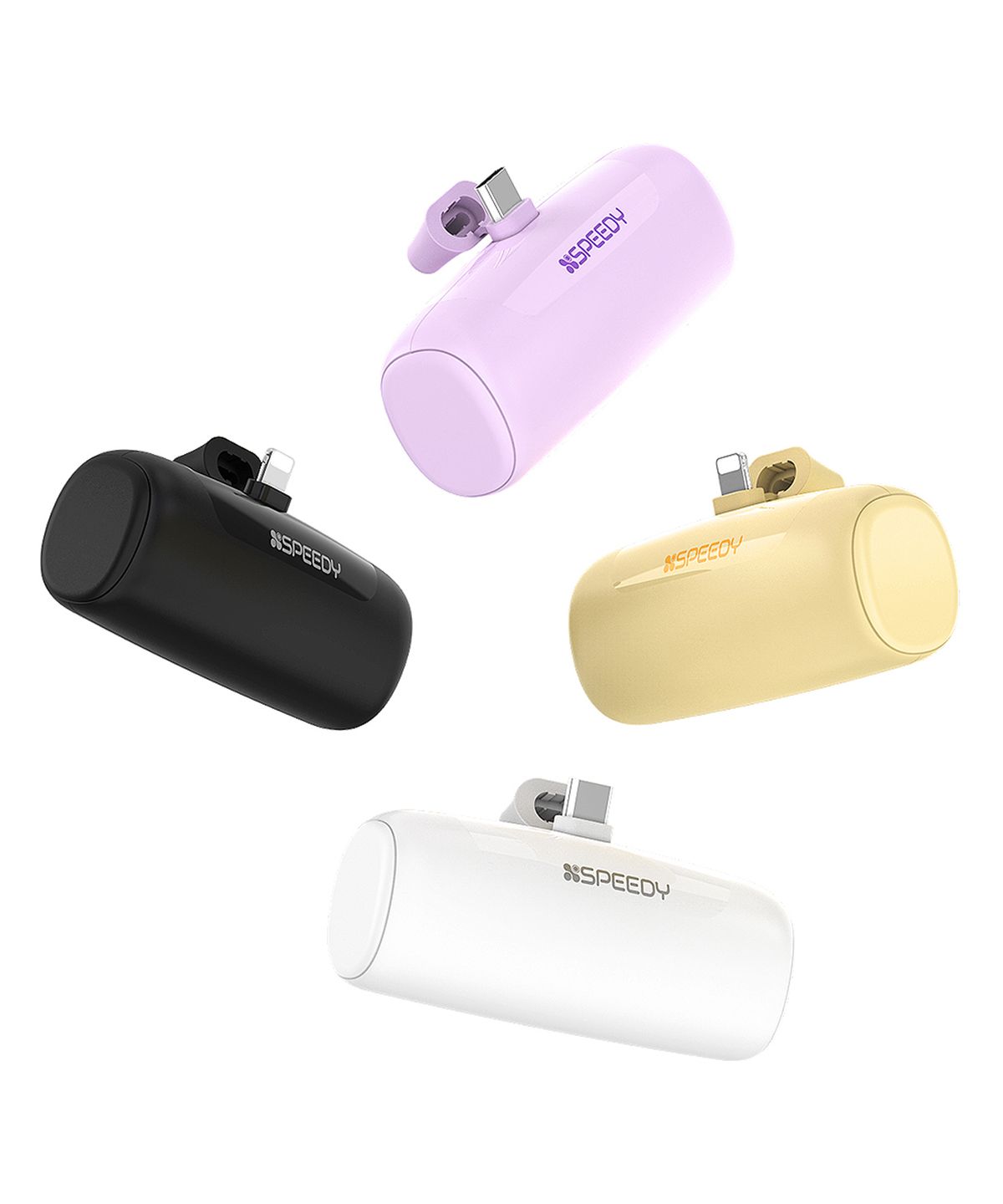 스피디(SPEEDY) 휴대용 도킹형 미니 보조배터리 5000mAh C타입 8핀 아이폰 갤럭시