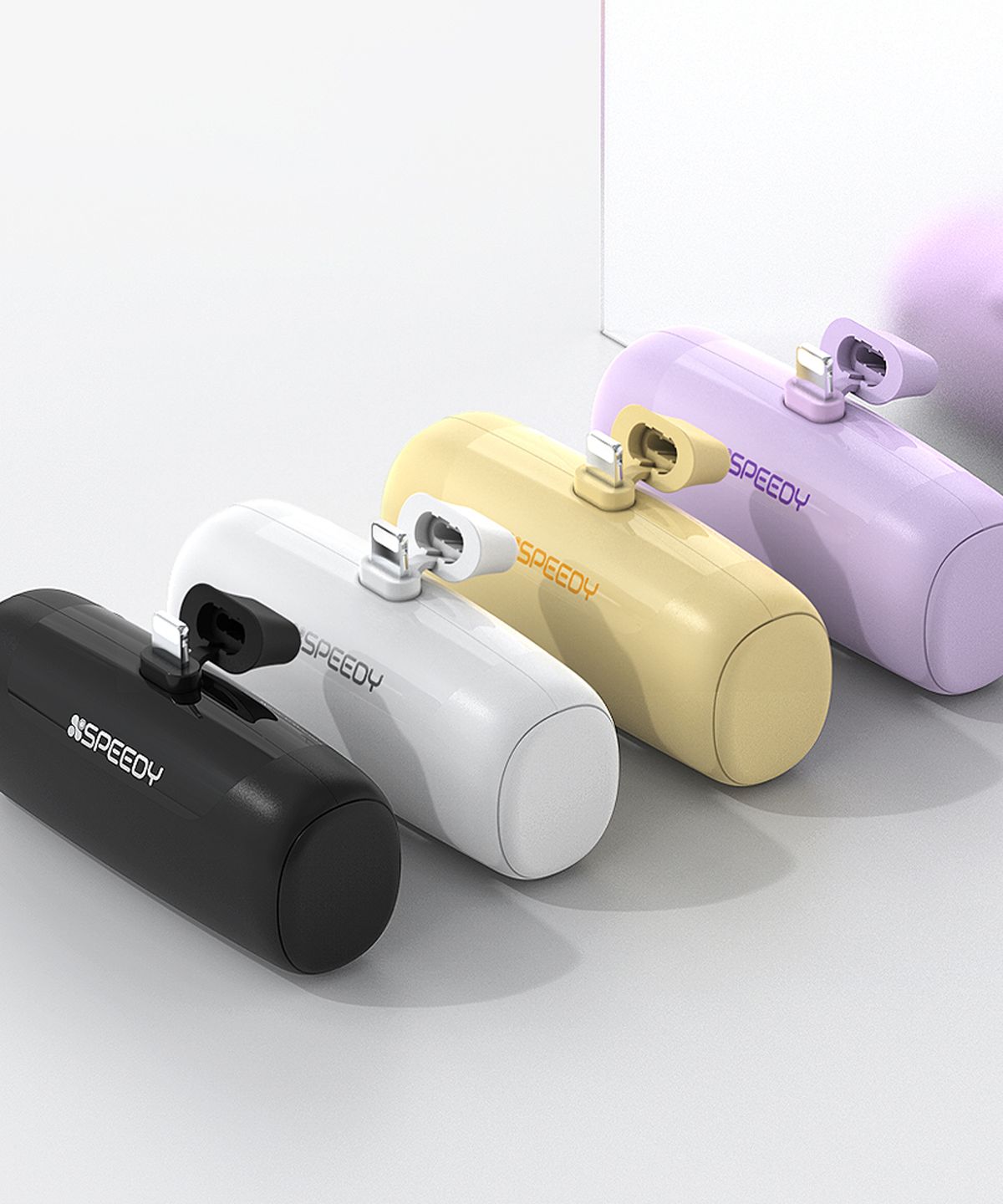 스피디(SPEEDY) 휴대용 도킹형 미니 보조배터리 5000mAh C타입 8핀 아이폰 갤럭시