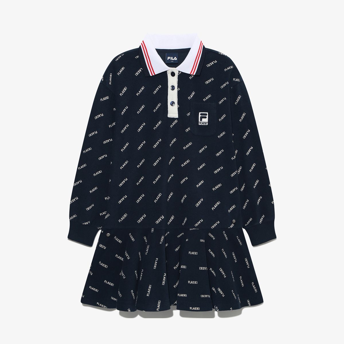 휠라 키즈(FILA KIDS) [휠라키즈X플라키키]카라 테리 원피스
