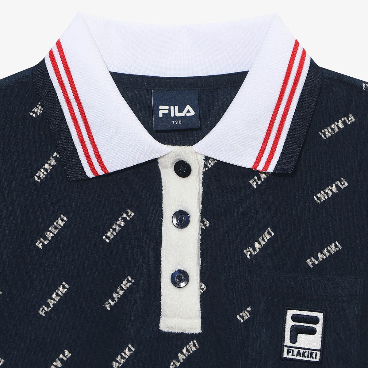 휠라 키즈(FILA KIDS) [휠라키즈X플라키키]카라 테리 원피스