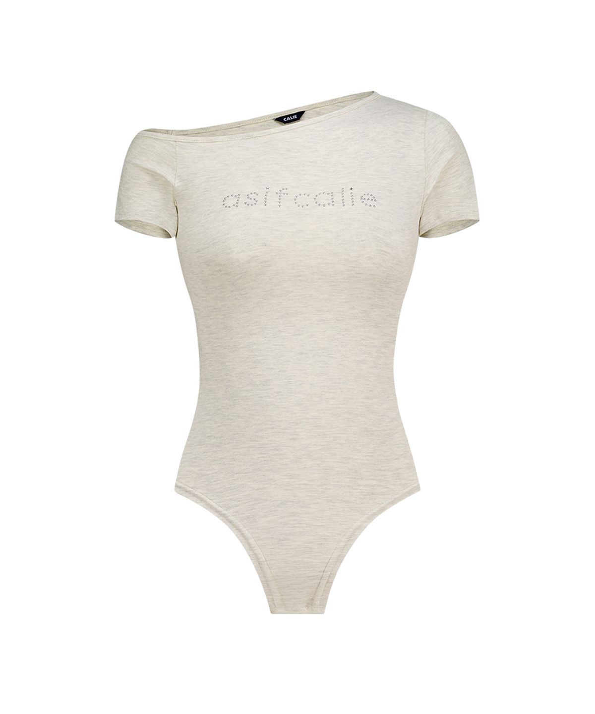 에즈이프 캘리(ASIF CALIE) ONE SHOULDER BODY SUIT OATMEAL