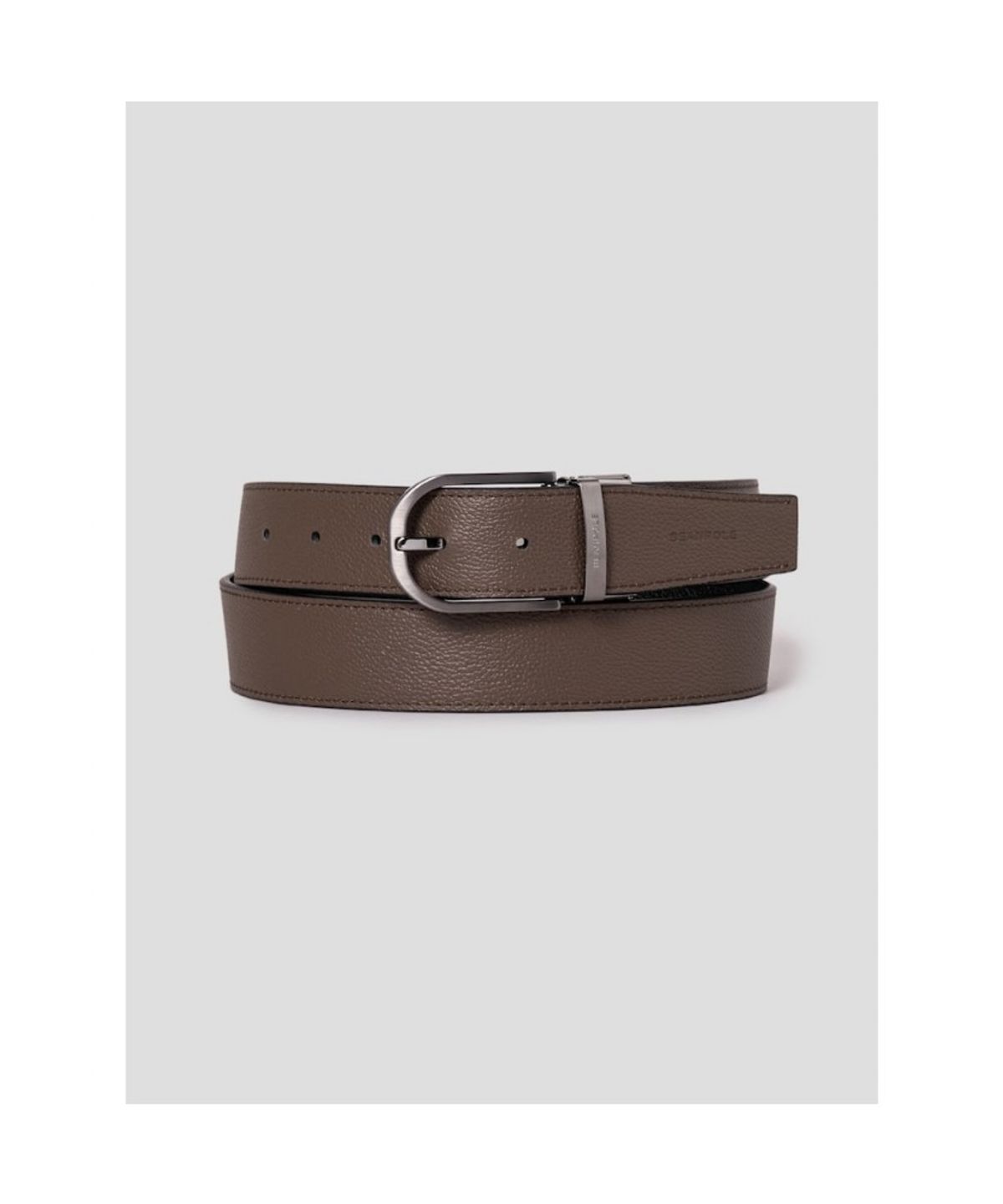 빈폴 액세서리(BEANPOLE ACCESSORY) 리버시블 라운드버클 벨트  블랙