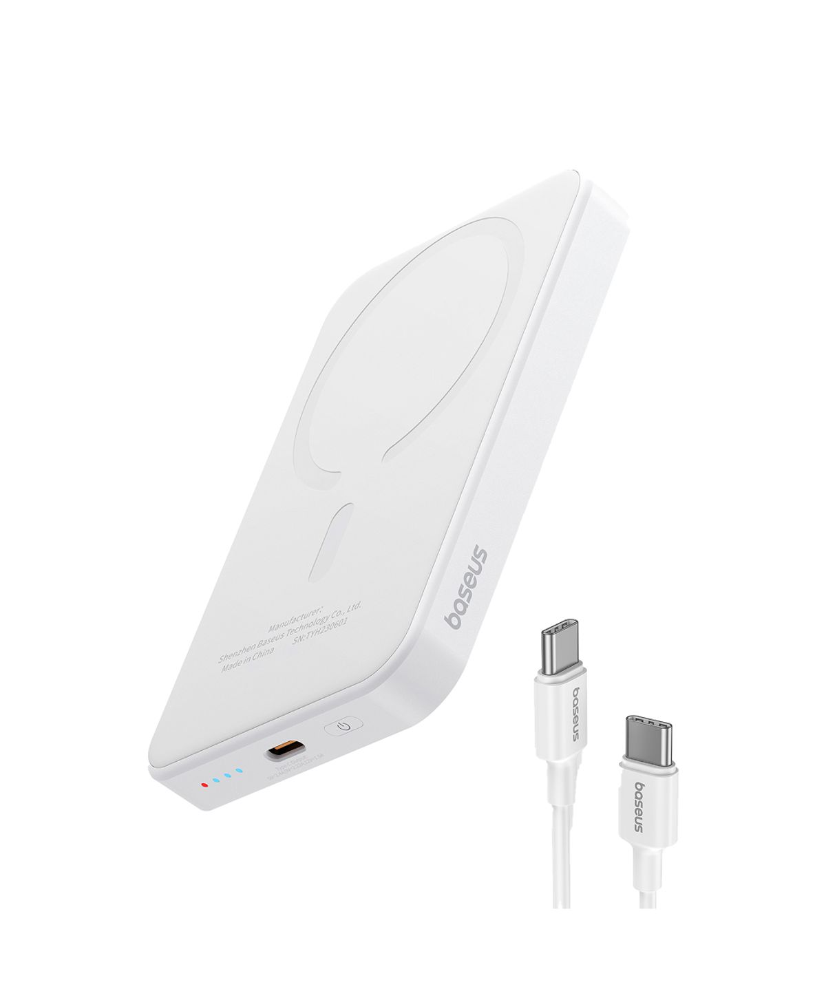 베이스어스(BASEUS) 맥세이프 보조배터리 무선 휴대용 휴대폰 고속 충전 20W 5000mAh