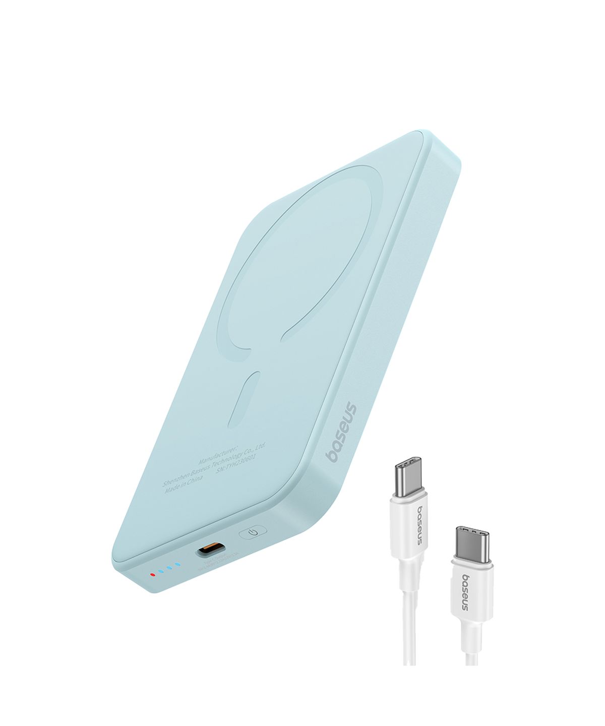 베이스어스(BASEUS) 맥세이프 보조배터리 무선 휴대용 휴대폰 고속 충전 20W 5000mAh