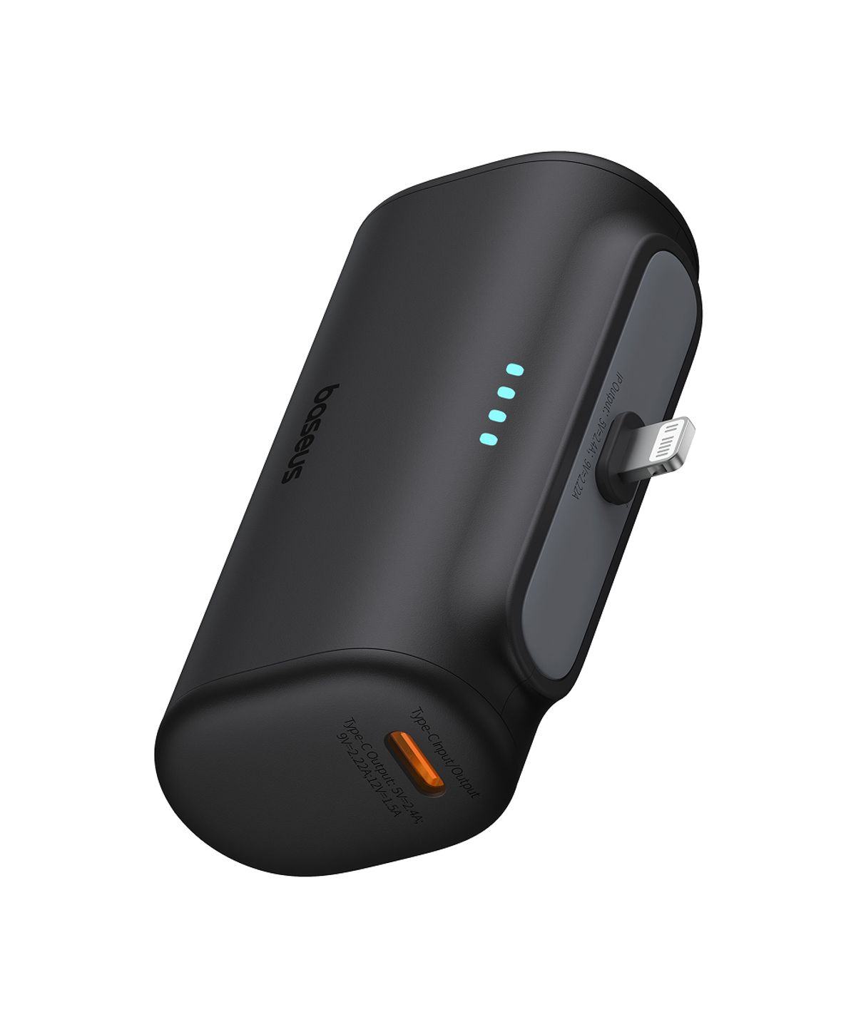 베이스어스(BASEUS) 보조배터리 고속충전 애플 8핀 일체형 도킹형 보조배터리 5000mAh 20W