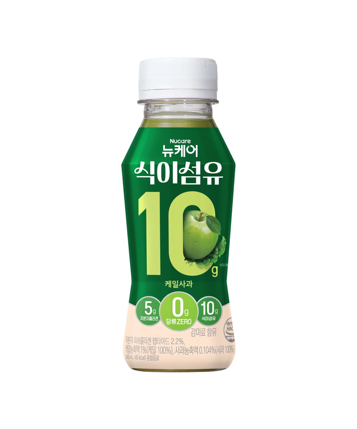 뉴케어(NUCARE) 뉴케어 식이섬유 10g 제로슈거 콜라겐 음료 케일사과맛 240mlx6병