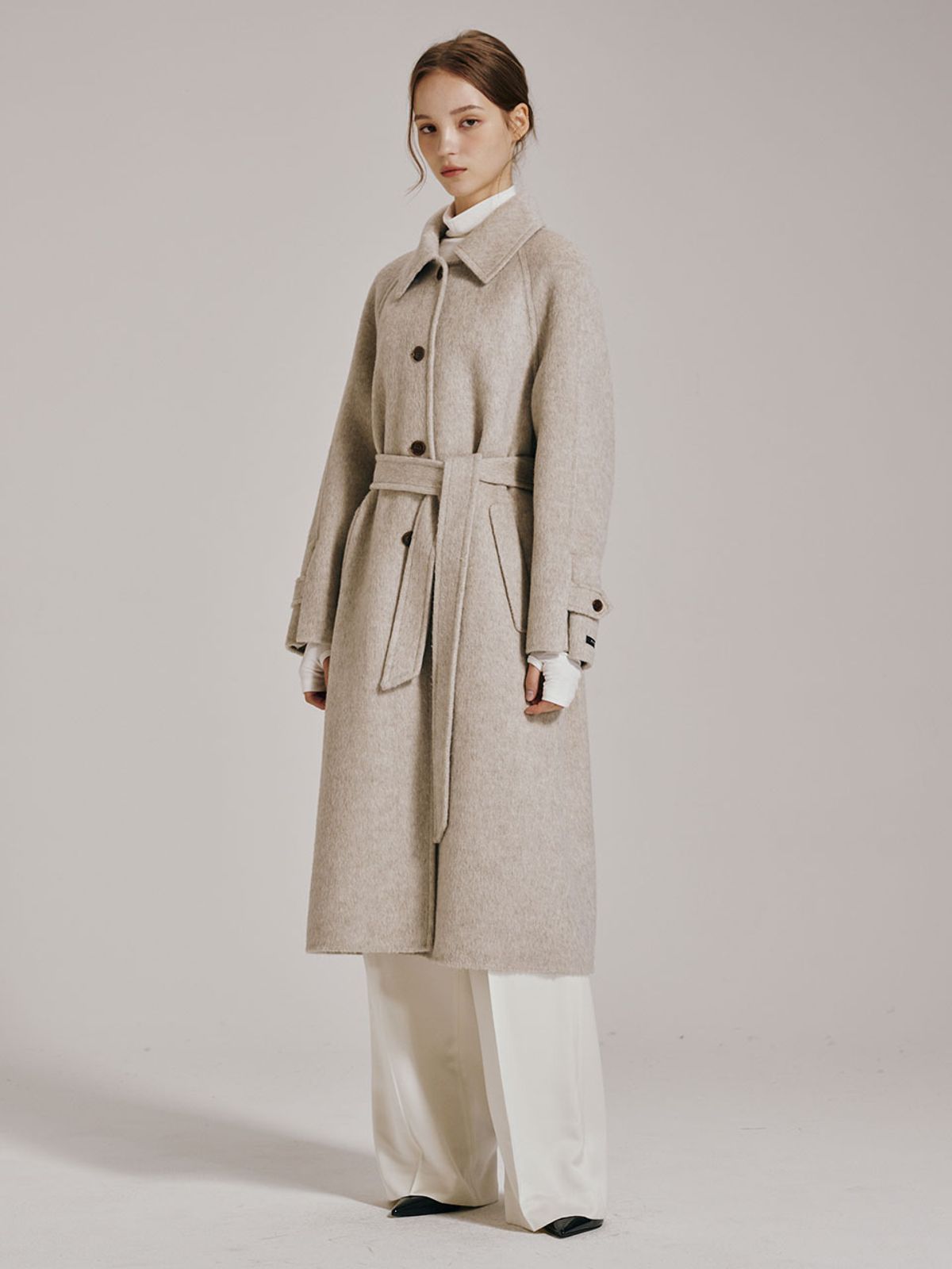 누브(NOUVE) 앙고라 핸드메이드 라글란 코트 - 2컬러 / Angora Handmade Raglan Coat - 2color
