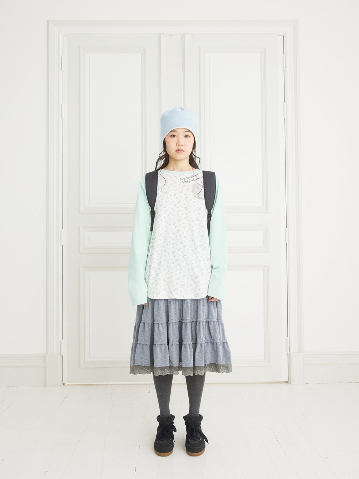 콜로신스(COLOCYNTH) Tale Midi Skirt Melange