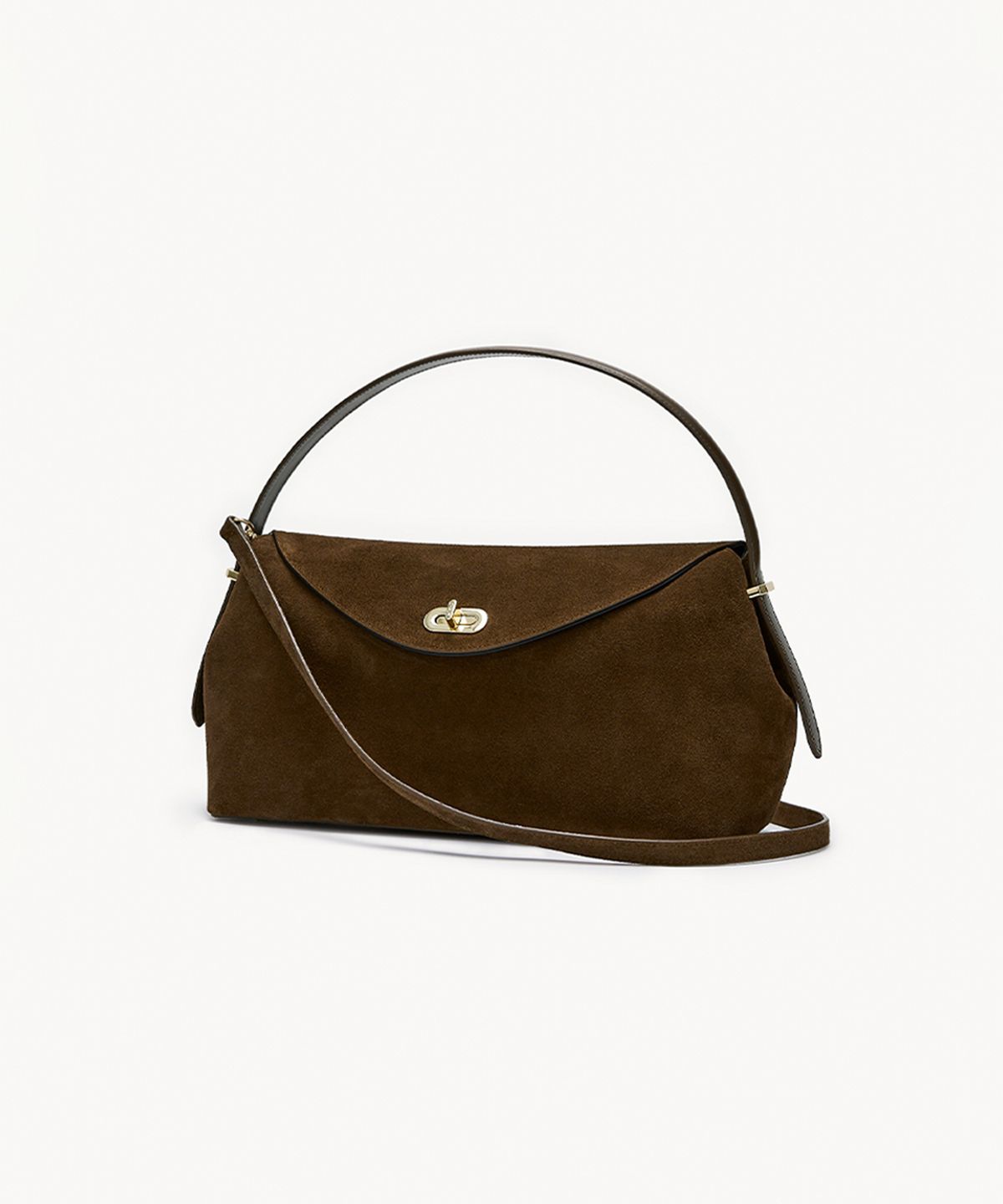 끌라베(CLAVE) 니콜 스웨이드 브라운 토트백 (NICOLE Suede brown Tote Bag)