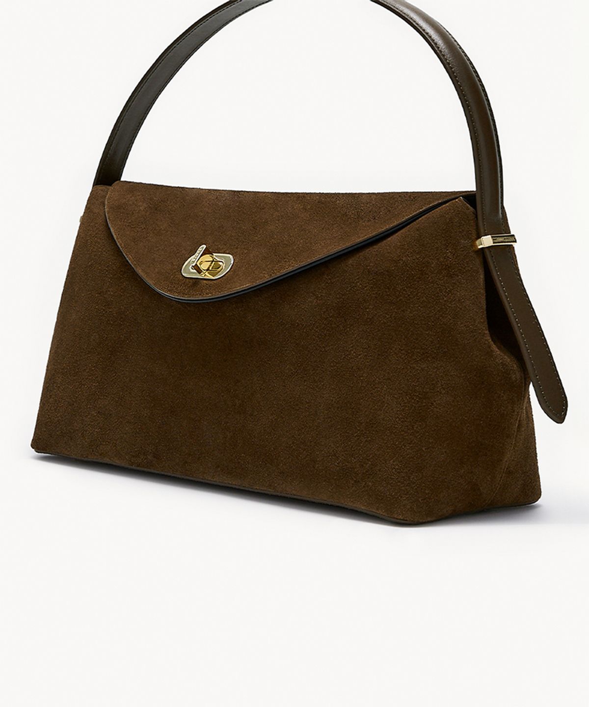 끌라베(CLAVE) 니콜 스웨이드 브라운 토트백 (NICOLE Suede brown Tote Bag)