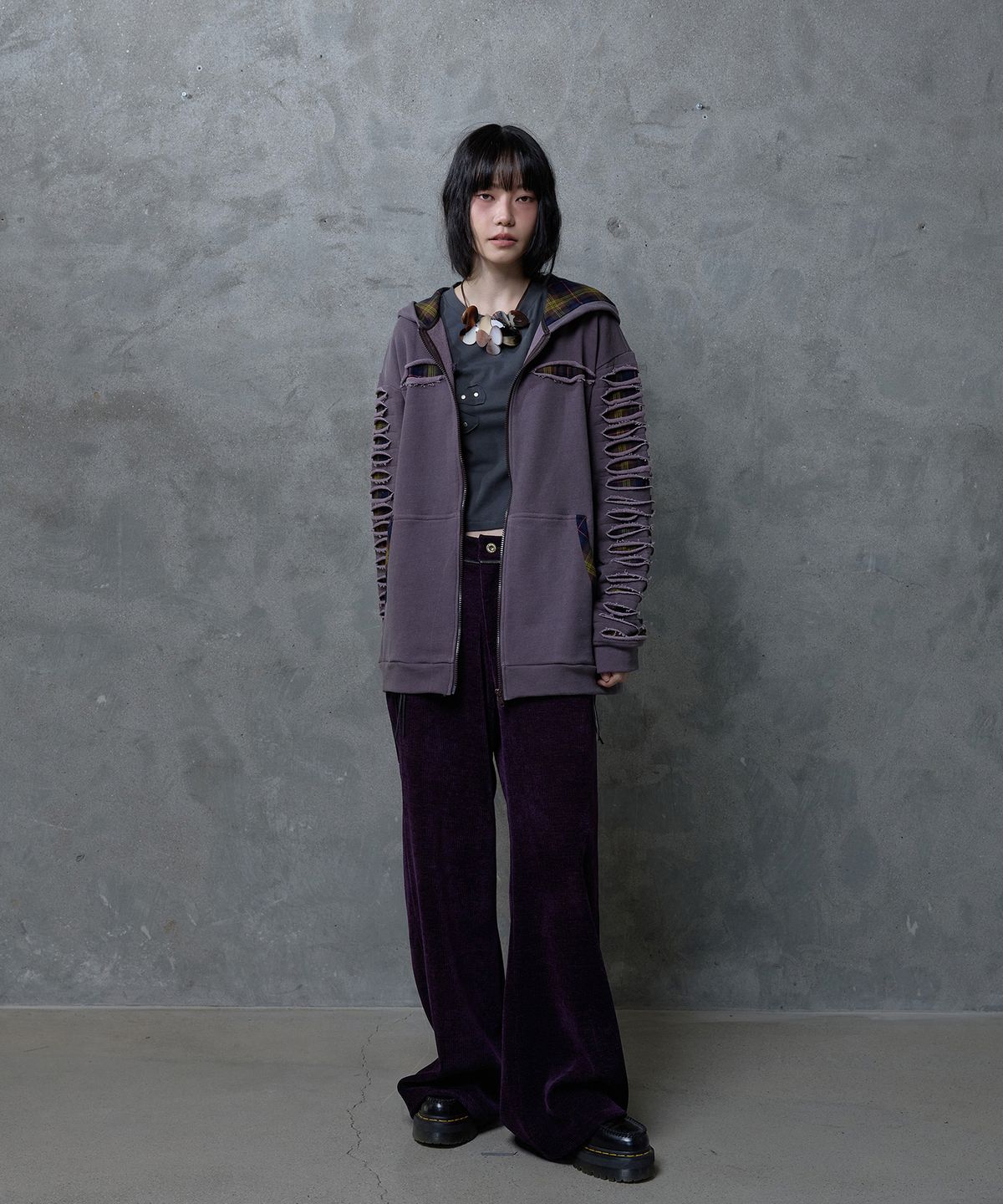 스틸레써디(STILLLETHARDY) 집 티쓰 팬츠: 퍼플
