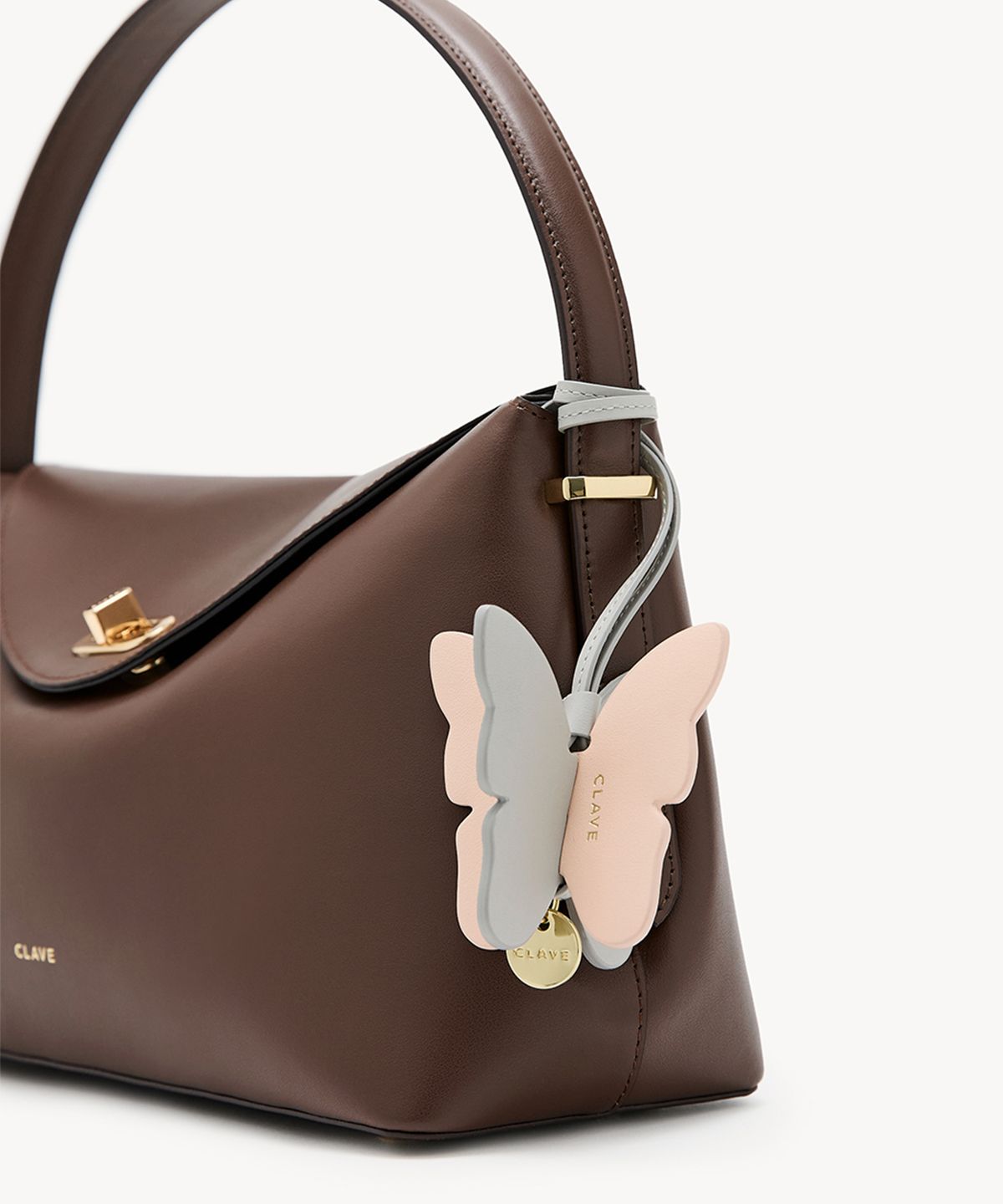 끌라베(CLAVE) 니콜 브라운 토트백 (NICOLE Brown Tote Bag)