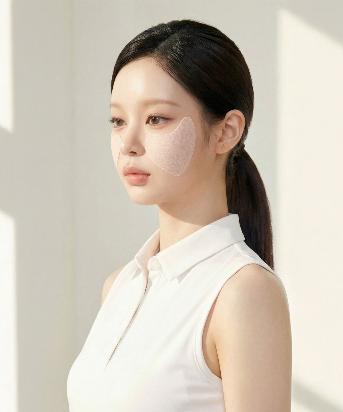 크리스탈클라우드(CRYSTAL CLOUD) 캣캣 자외선 UV 차단 골프 썬패치 마스크 얼굴 햇빛가리개 안면 러닝 등산 스포츠 4매입