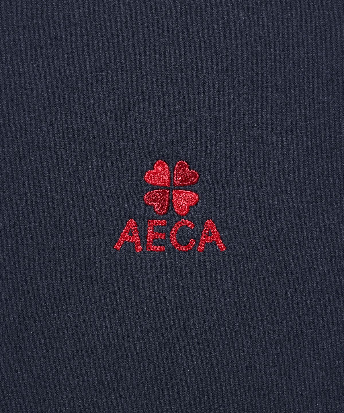에이카화이트(AECA) EVERYDAY AECA CLOVER BRUSHED SWEAT SHIRTS-NAVY