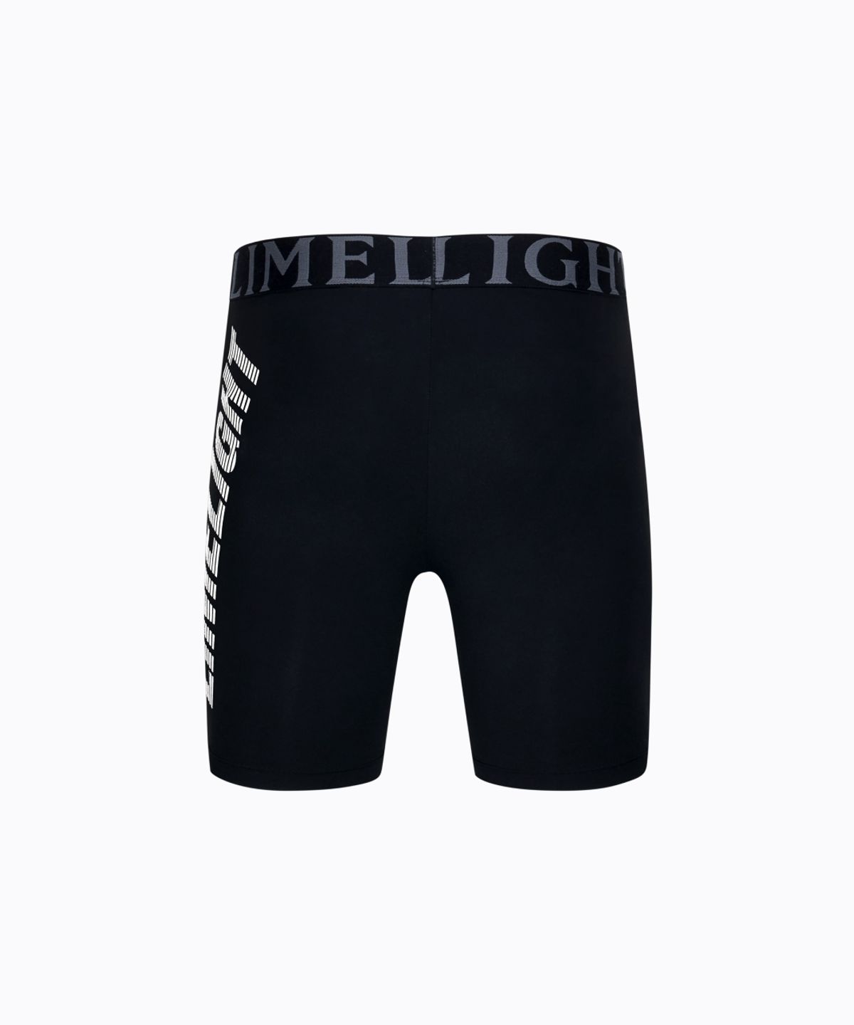 라임라잇 어패럴(LIMELIGHT APPAREL) 라임라잇 빅로고 컴프레션 쇼츠 남성 (블랙/화이트)