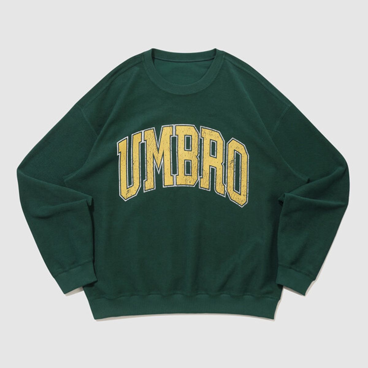 엄브로(UMBRO) 인사이드아웃 맨투맨 그린 UR121CFS23