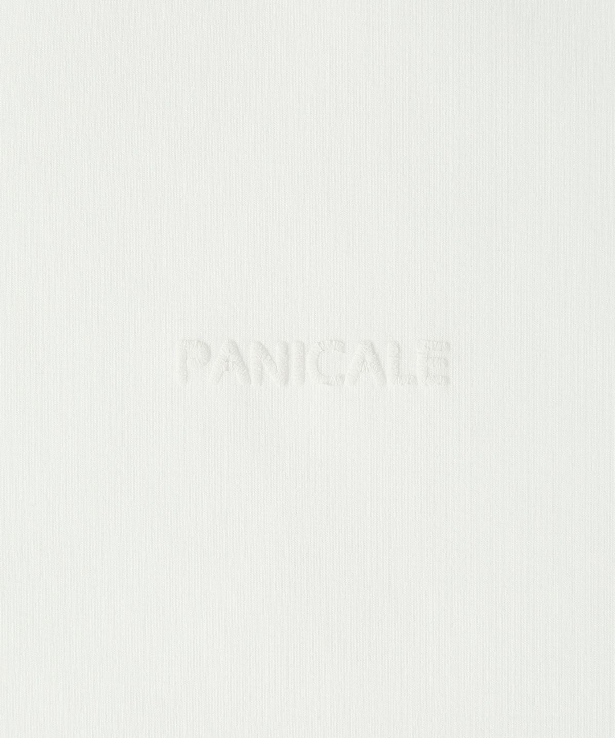 빠니깔레(PANICALE) 화이트 기모 베이직 로고 티셔츠