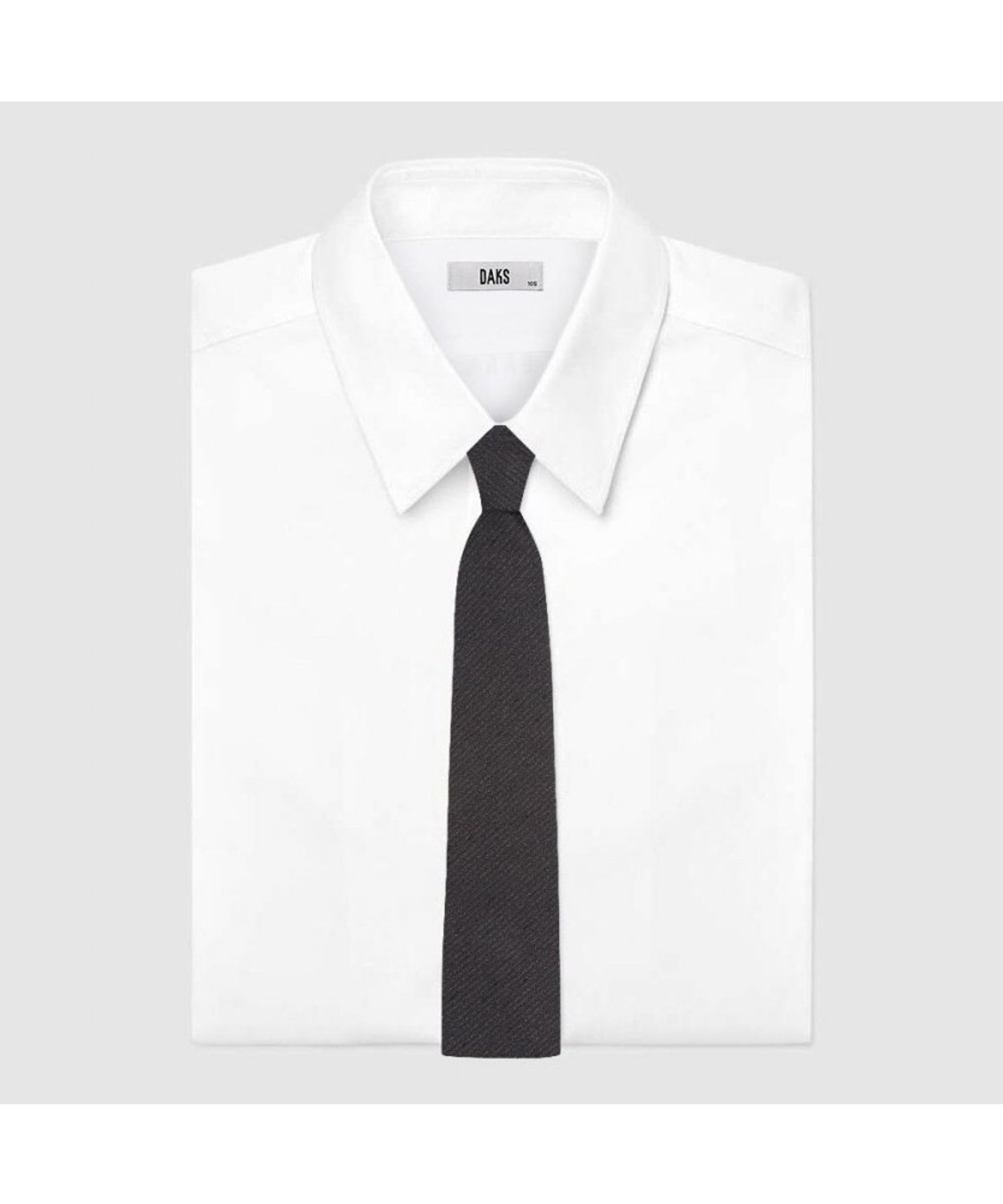 닥스셔츠(DAKS SHIRTS) 실크혼방 기모 넥타이 브라운_DKF1ACF1353W1