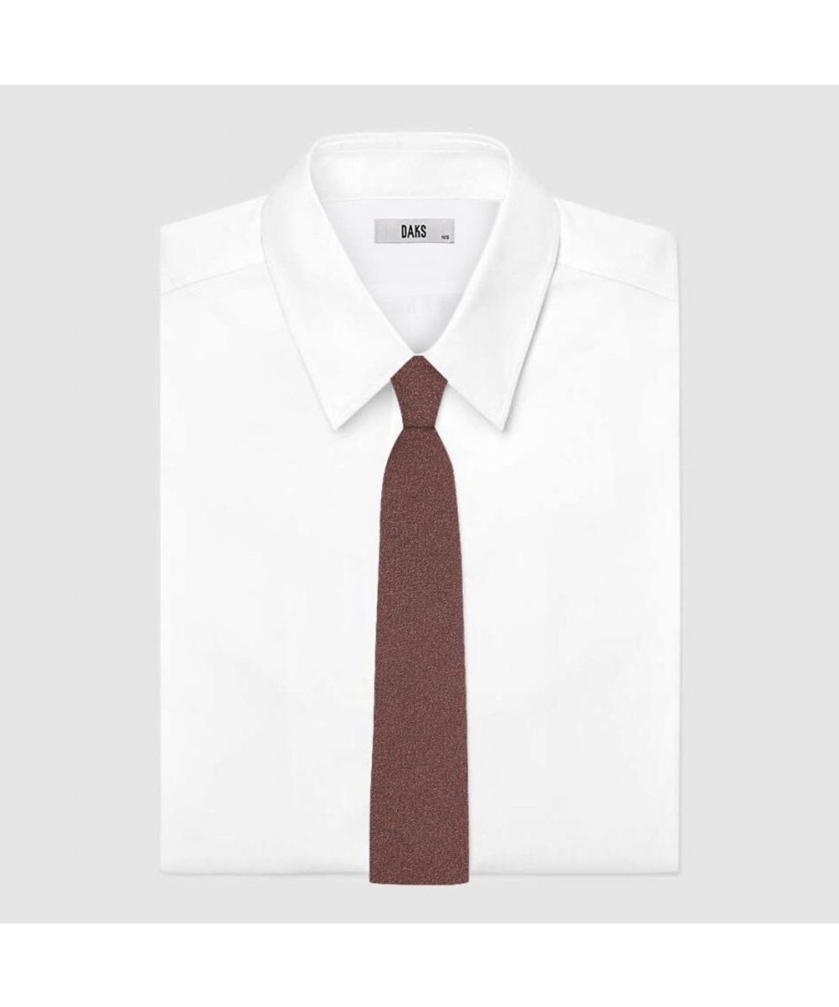 닥스셔츠(DAKS SHIRTS) 실크혼방 기모 넥타이 브라운_DKF1ACF1355W1