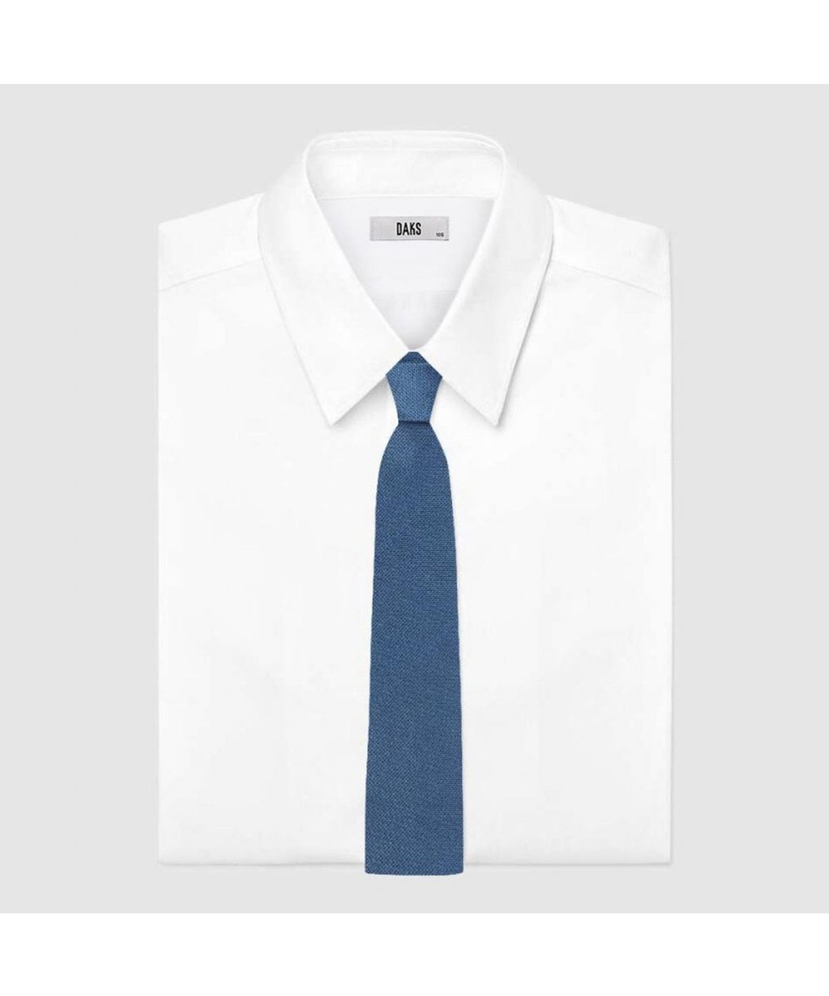 닥스셔츠(DAKS SHIRTS) 실크혼방 솔리드 넥타이 블루_DLG1ACF1244B1