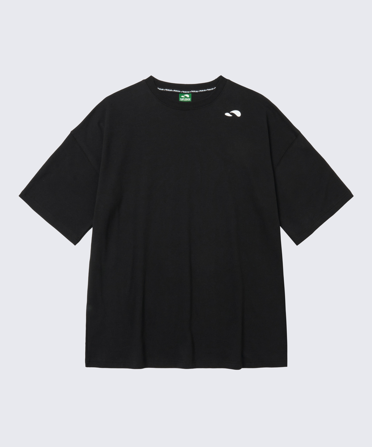터틀백(TURTLEBACK) 고투더짐 오버핏 반팔 (블랙)