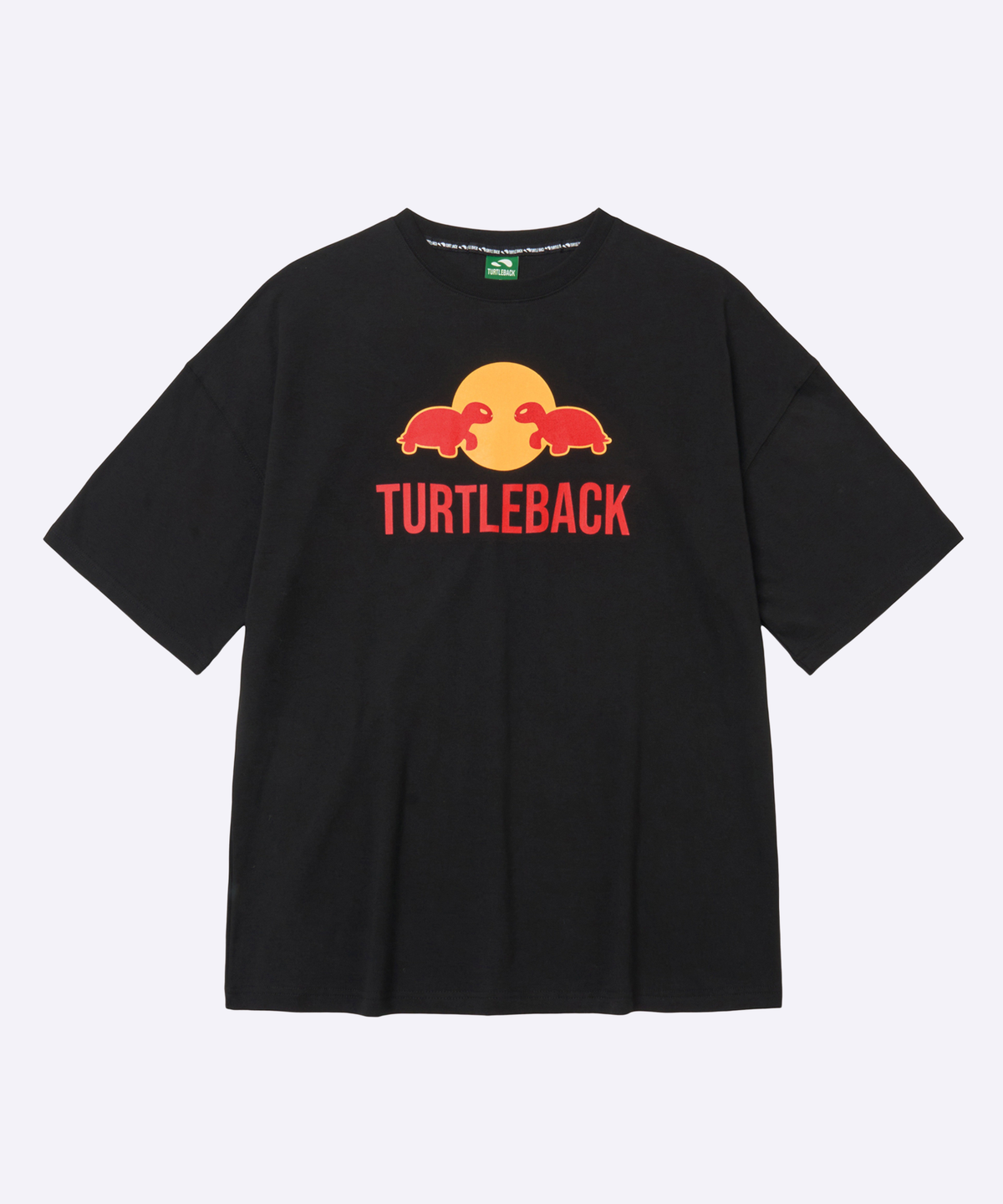 터틀백(TURTLEBACK) 레드부기 오버핏 반팔 (블랙)