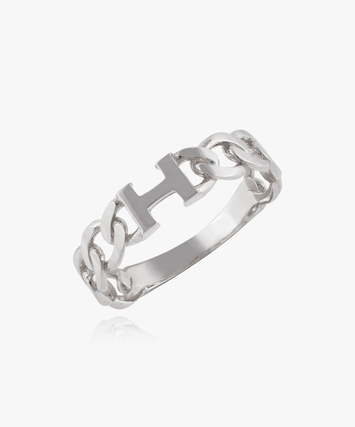 엘렌쥬얼리(HELENE JEWELRY) Silver 925 실버 이니셜 H 볼드 미스 링 반지