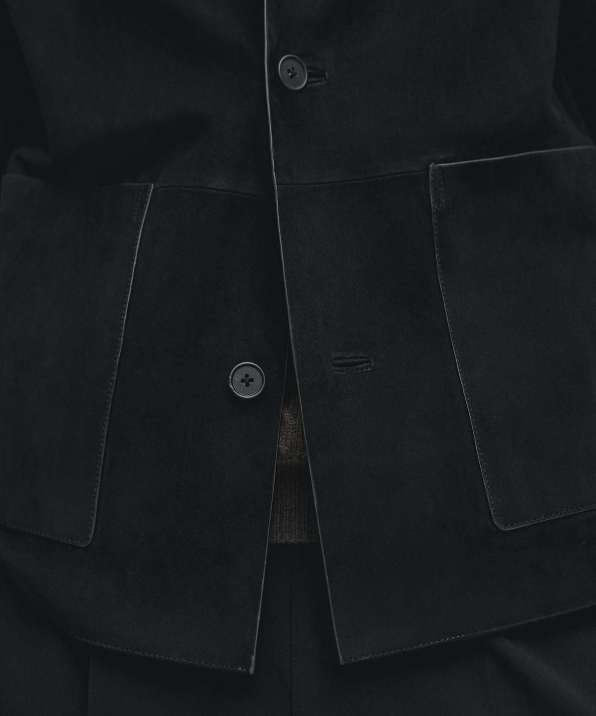 마시모두띠(MASSIMO DUTTI) 포켓 디테일 스웨이드 레더 자켓