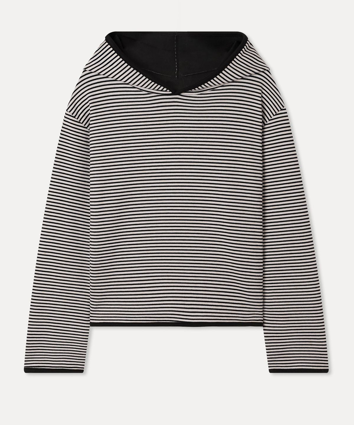 미쏘(MIXXO) 스트라이프 후드 티셔츠_MIWLWG148S