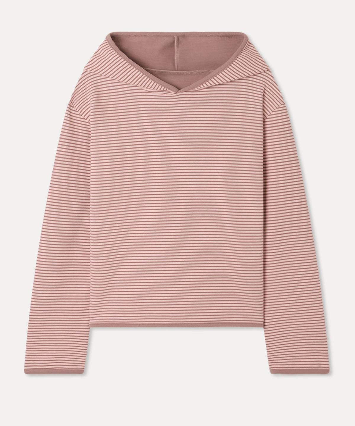 미쏘(MIXXO) 스트라이프 후드 티셔츠_MIWLWG148S
