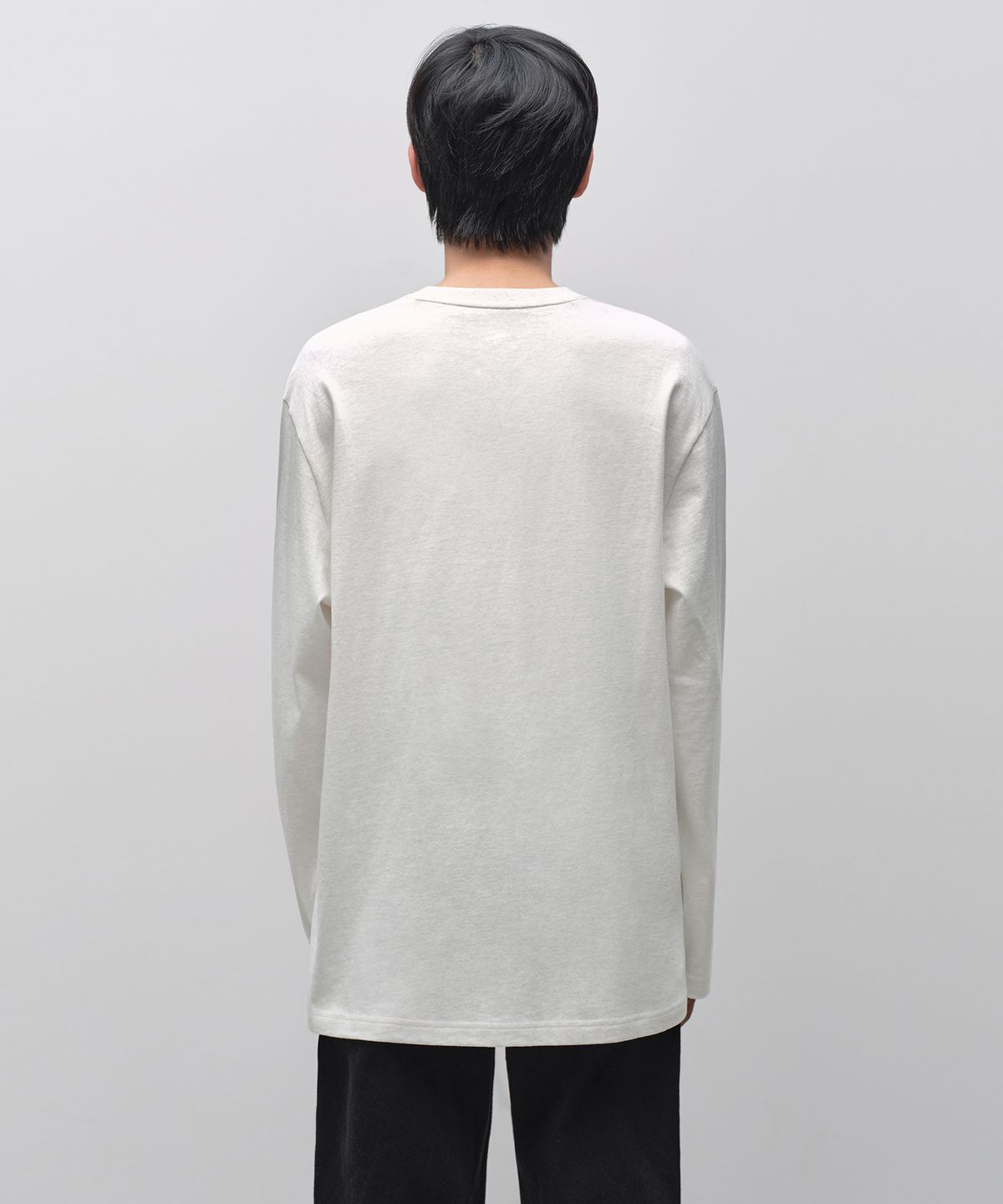 무신사 스탠다드(MUSINSA STANDARD) 릴렉스드 OE 크루 넥 긴소매 티셔츠 [오트밀]