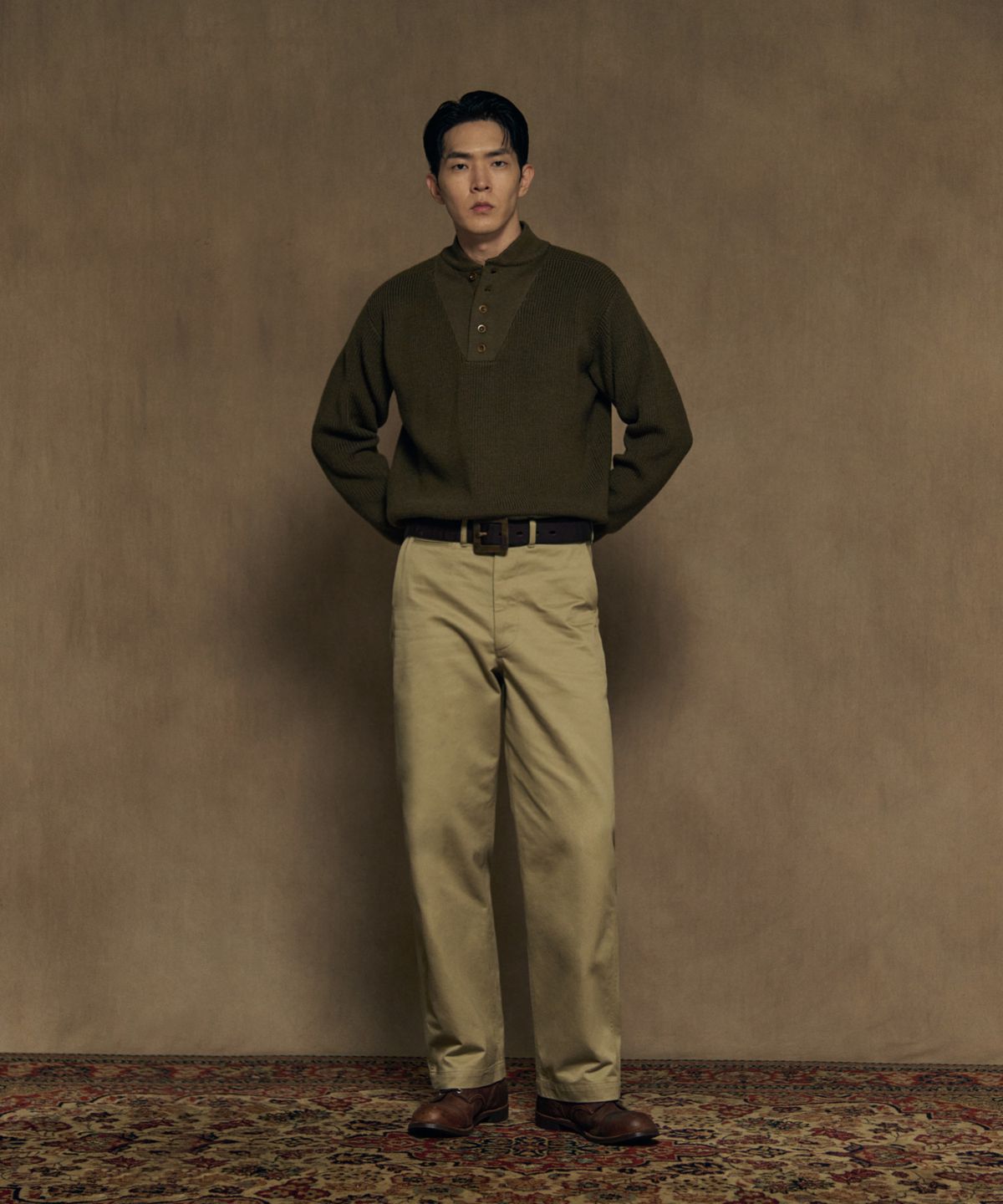 브론슨(BRONSON) 1942 US Army Chino Trousers Olive (Korea Edition)