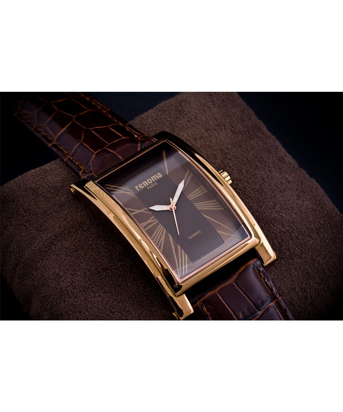 레노마 시계(RENOMA WATCH) RE195 로마자 남성 손목 가죽 시계 블랙 / 브라운 / 화이트