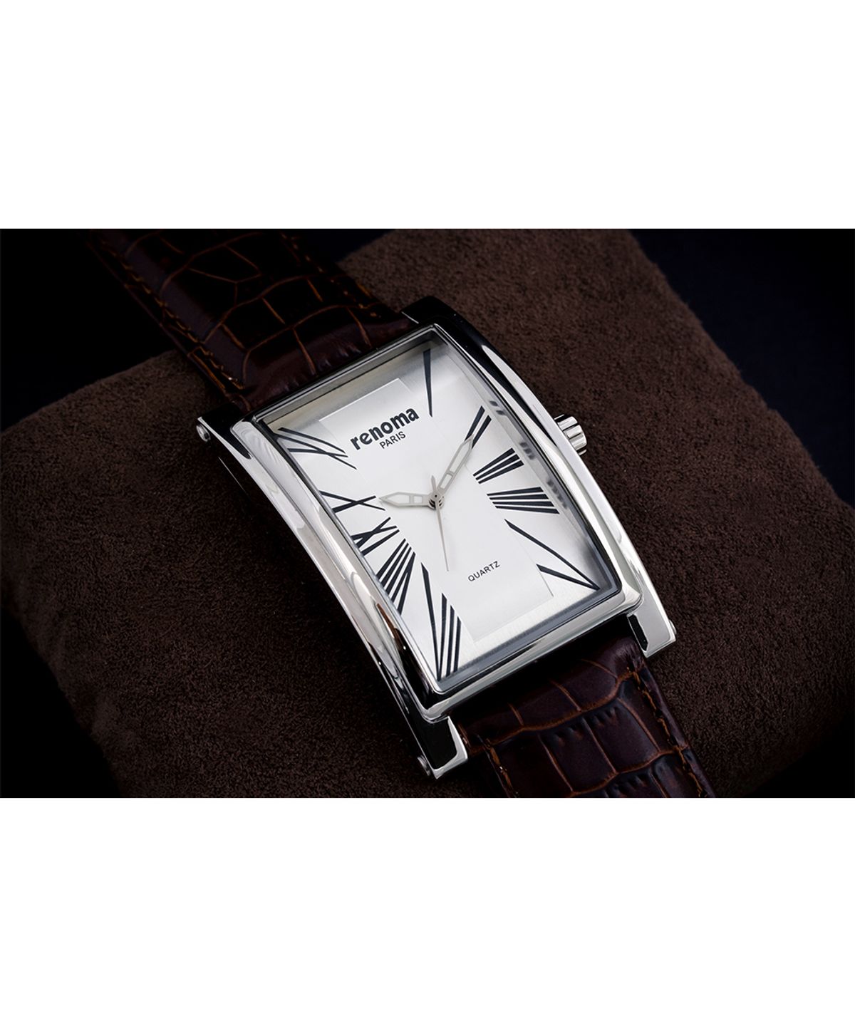 레노마 시계(RENOMA WATCH) RE195 로마자 남성 손목 가죽 시계 블랙 / 브라운 / 화이트