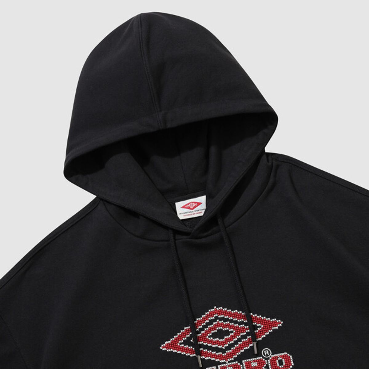 엄브로(UMBRO) HBL 브릿 캐주얼 크래프트 후드 티셔츠 블랙 UR111CHD22