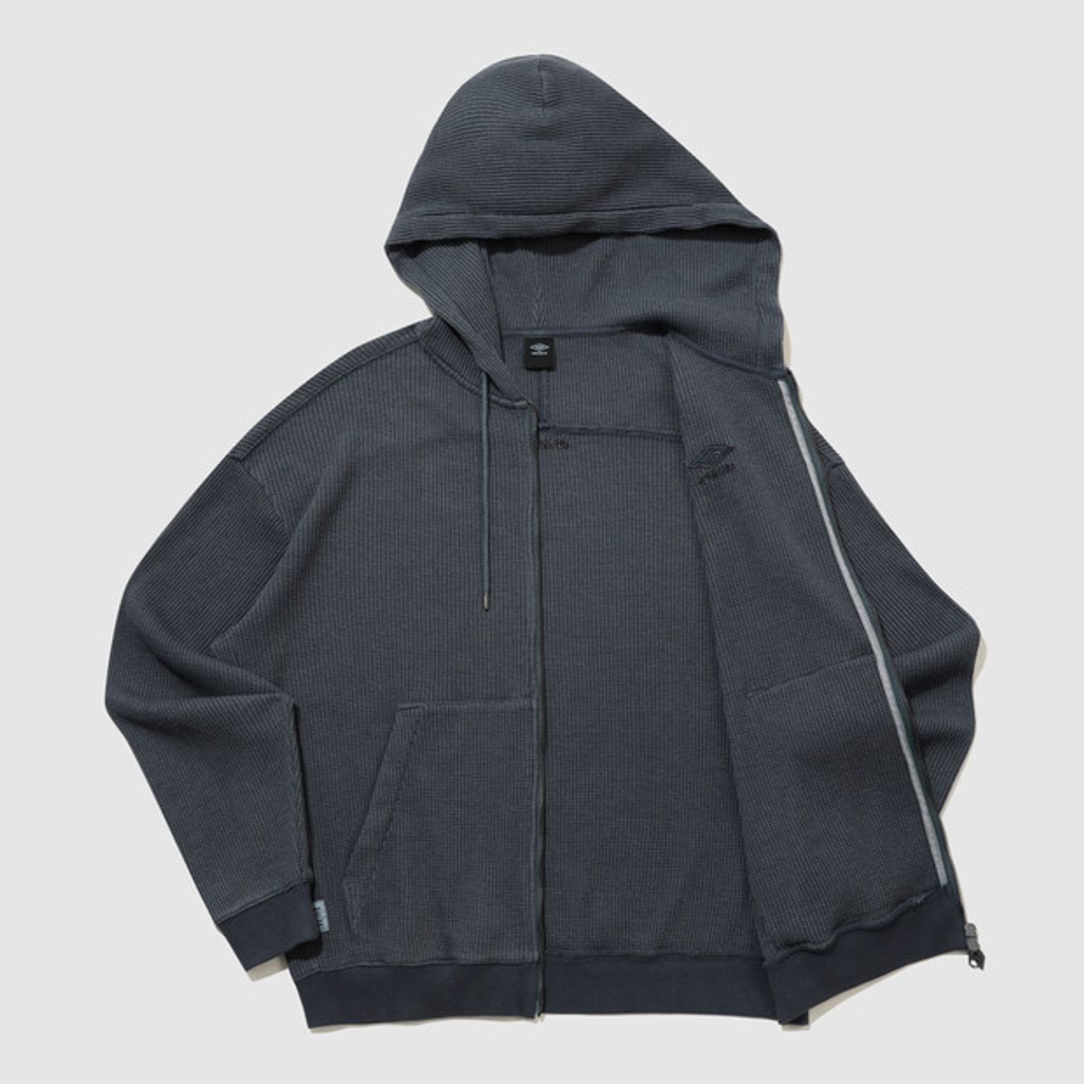 엄브로(UMBRO) 와플 다잉 후드집업자켓 블루 UR121CFT22