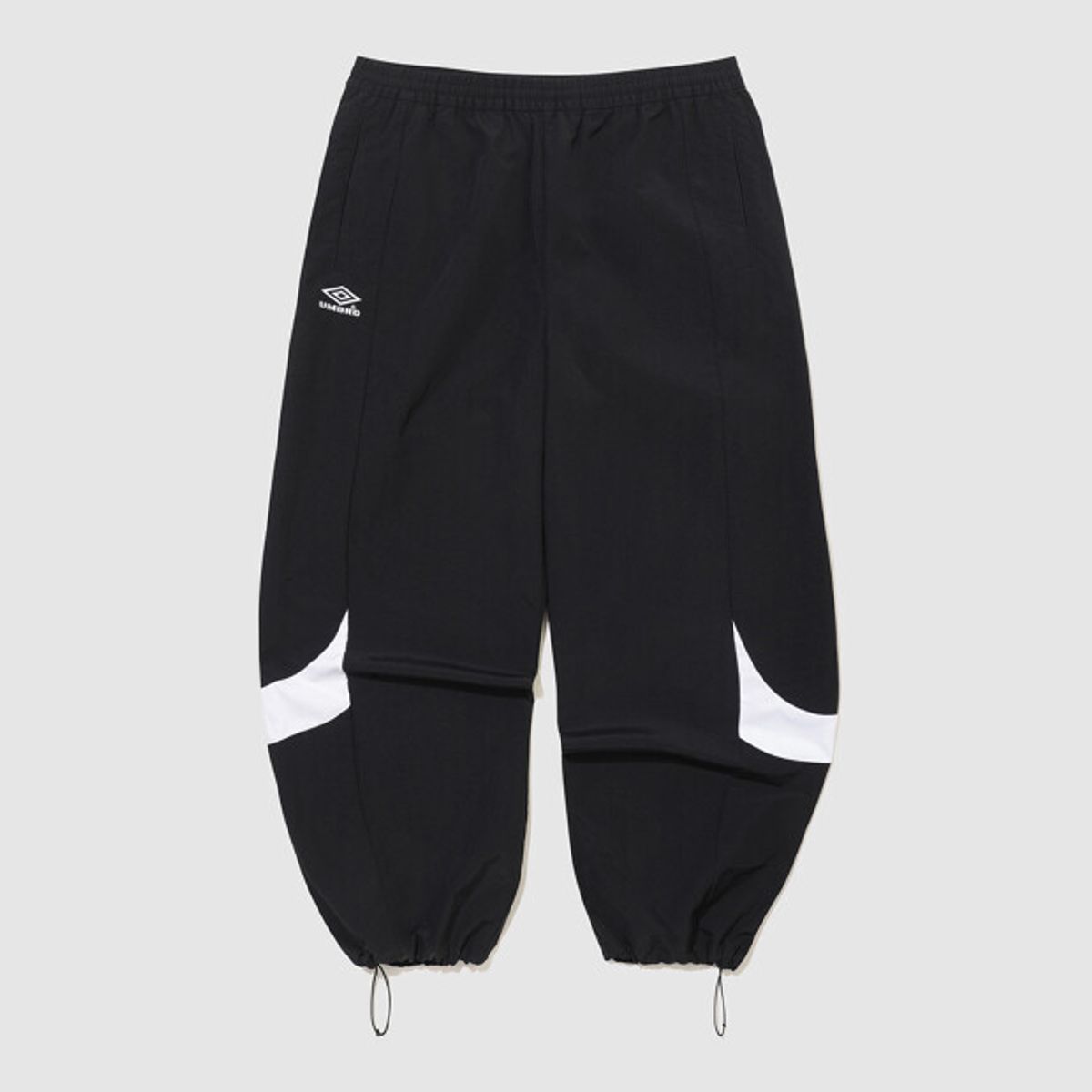 엄브로(UMBRO) HBL 브릿 캐주얼 컬러블록 와이드 조거 2WAY 셋업 팬츠 블랙 UR121CPT24
