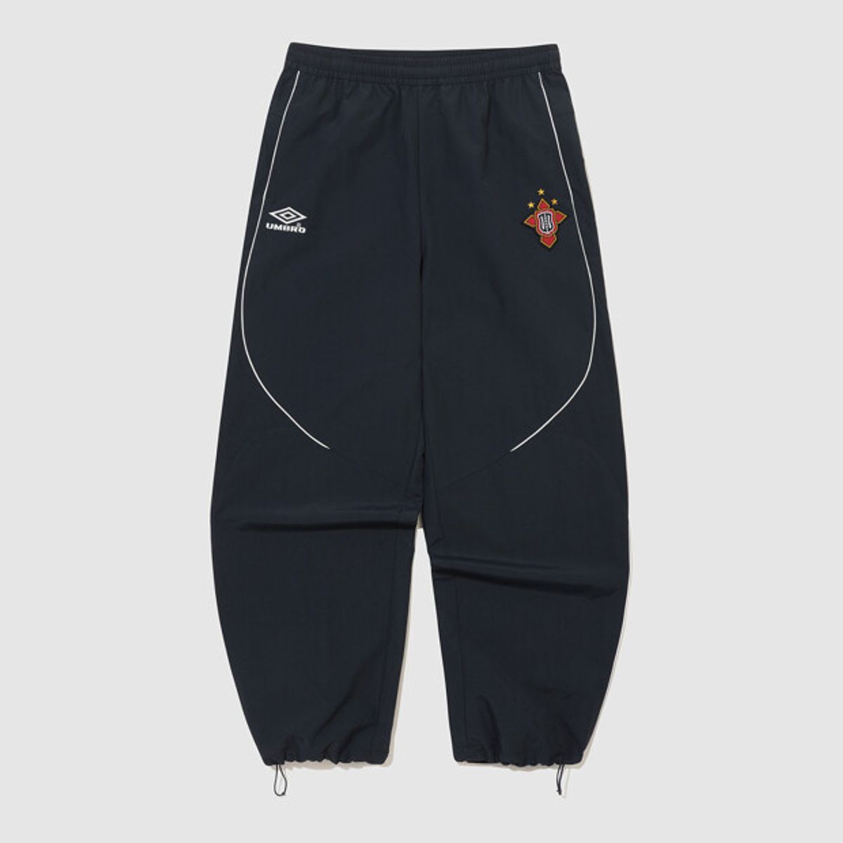 엄브로(UMBRO) HBL 네오 브릿 컬러블록 와이드 조거 2WAY 셋업 팬츠 네이비 UR123CPT22