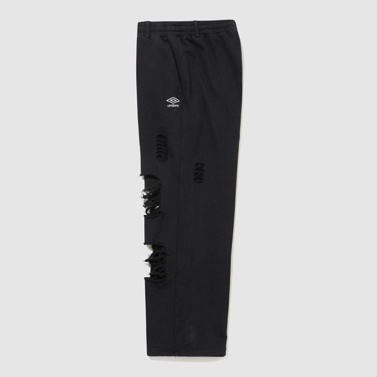 엄브로(UMBRO) 우먼스 데미지 스웨트 팬츠 블랙 UR122CFP13
