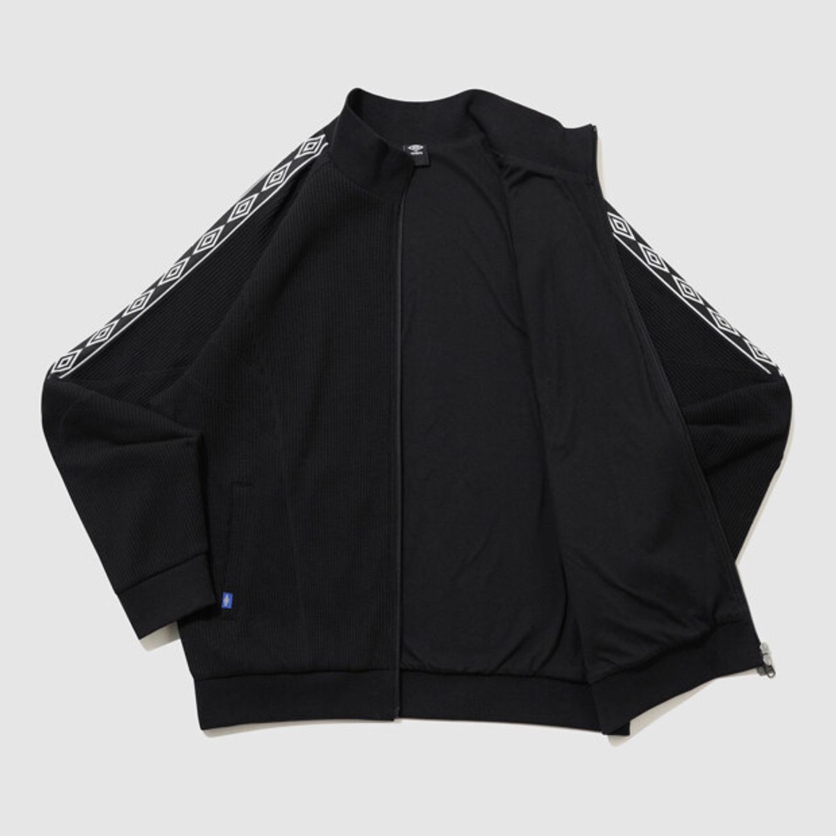 엄브로(UMBRO) 컬러블럭 와플 트랙 자켓 블랙 UR124CFT11