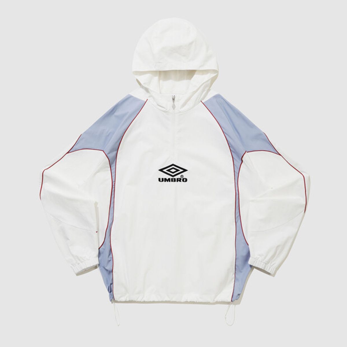 엄브로(UMBRO) HBL 네오 브릿 컬러블록 후드 아노락 아이보리 UR124CWT23