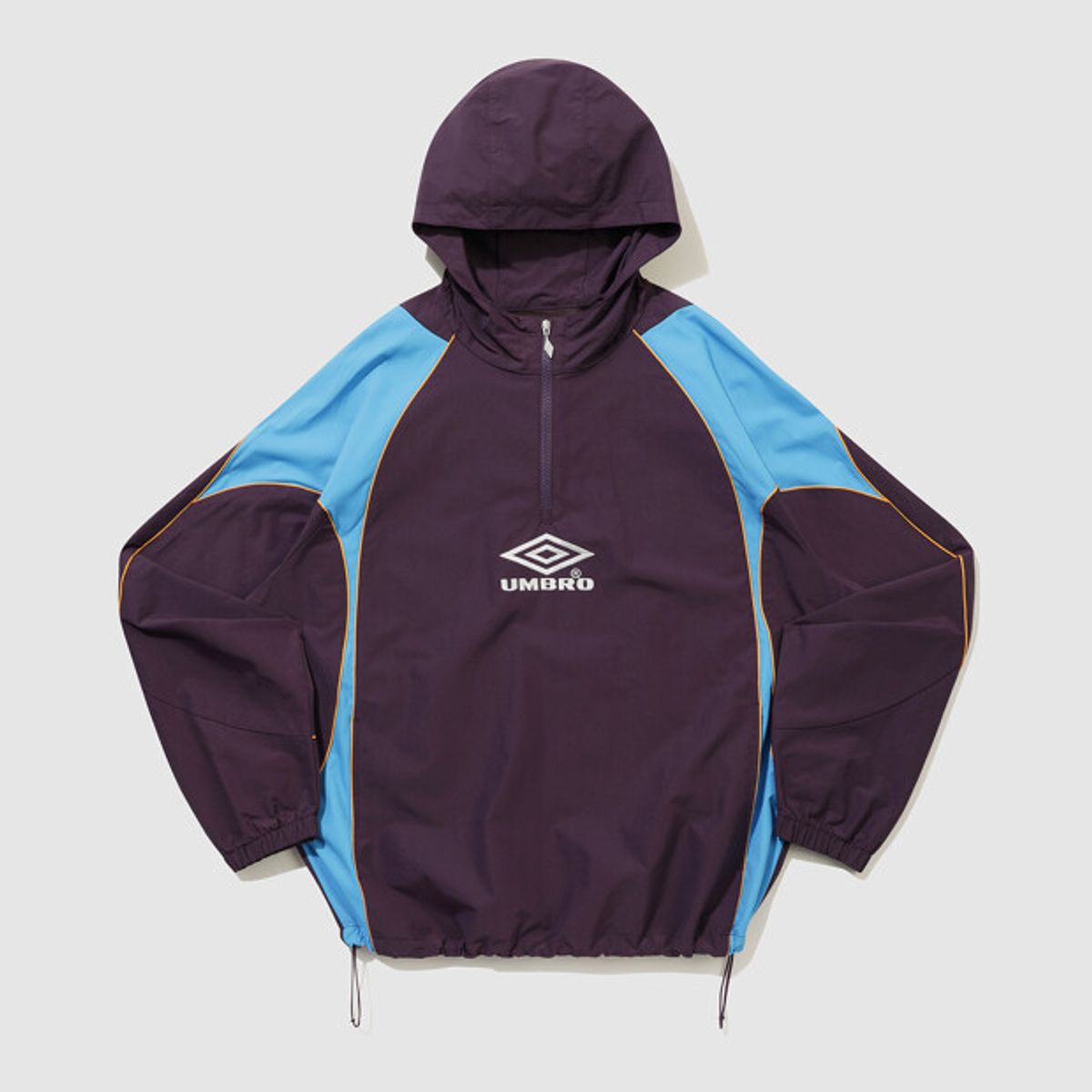 엄브로(UMBRO) HBL 네오 브릿 컬러블록 후드 아노락 퍼플 UR124CWT23