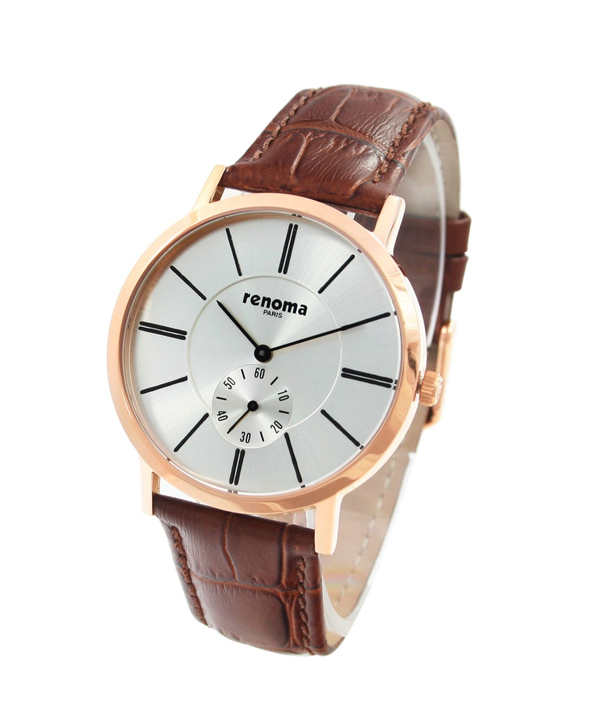 레노마 시계(RENOMA WATCH) RE125 BR 스몰세컨 남성가죽시계 브라운