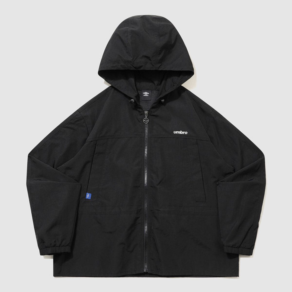엄브로(UMBRO) 우먼스 트랙 후드 바람막이 자켓 블랙 UR122CJK12